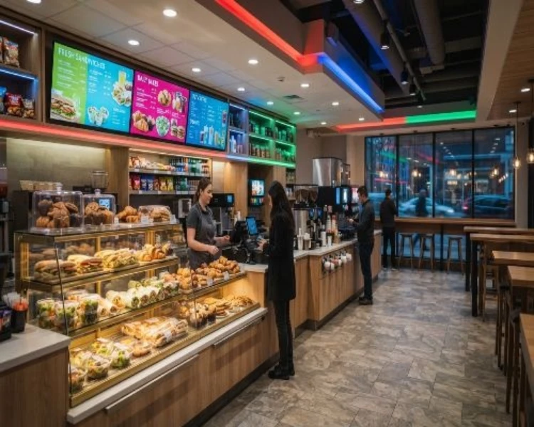 Inside a Sheetz store — MTO food ordering experience