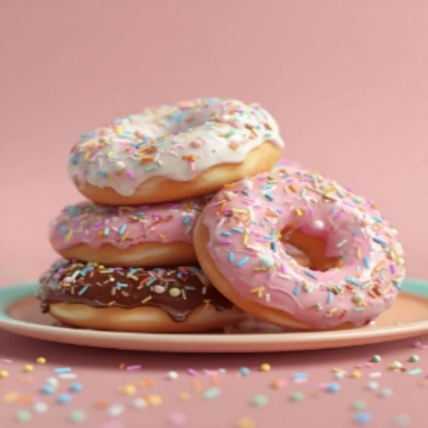 Vanilla Iced Sprinkles Ring